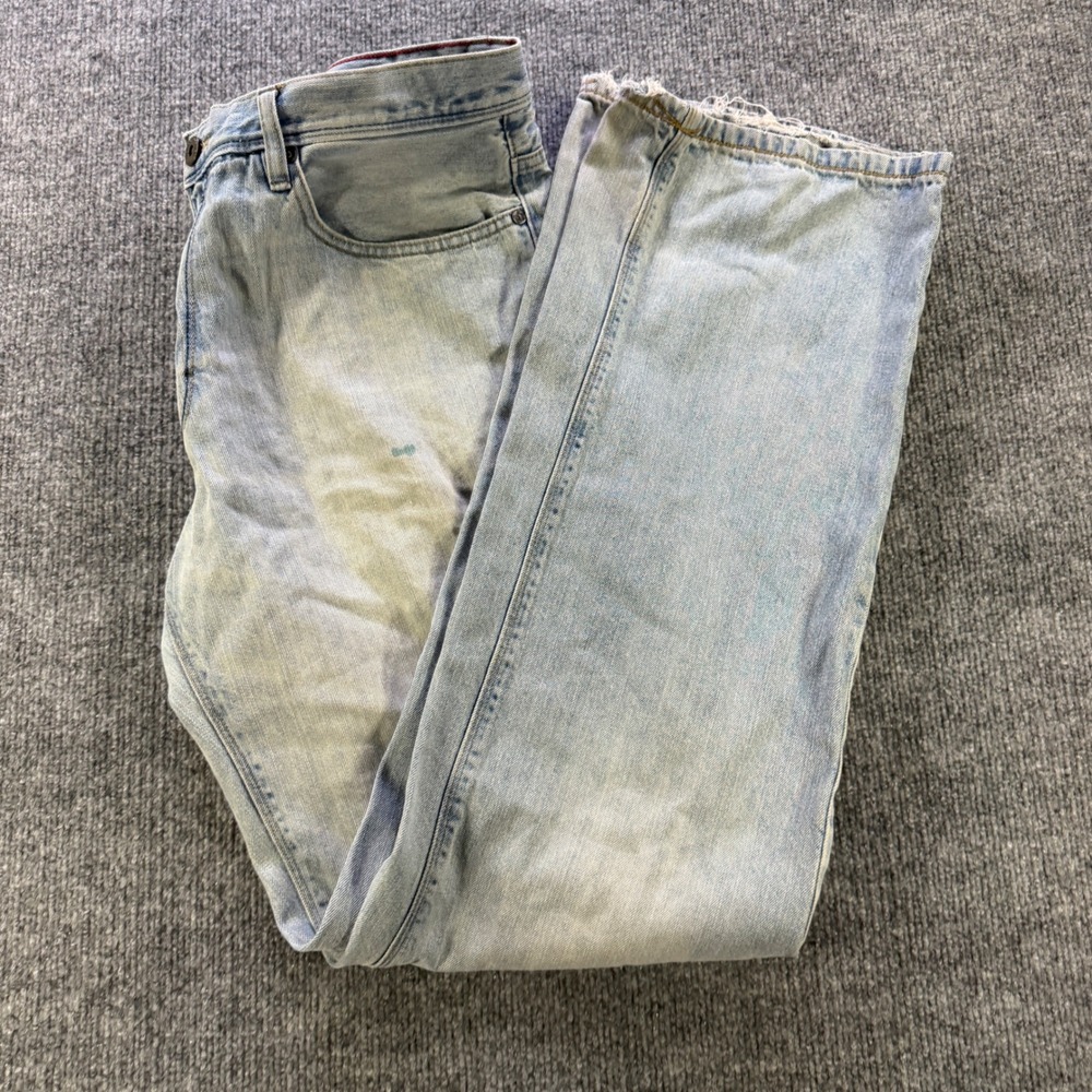 Sean John Straight Leg 100% Cotton Light Wash Jeans Size 34x34 Streetwear